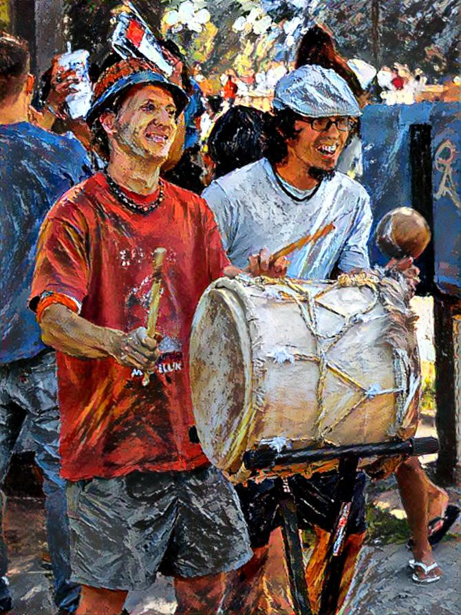 The drummer guys. Denver Pride