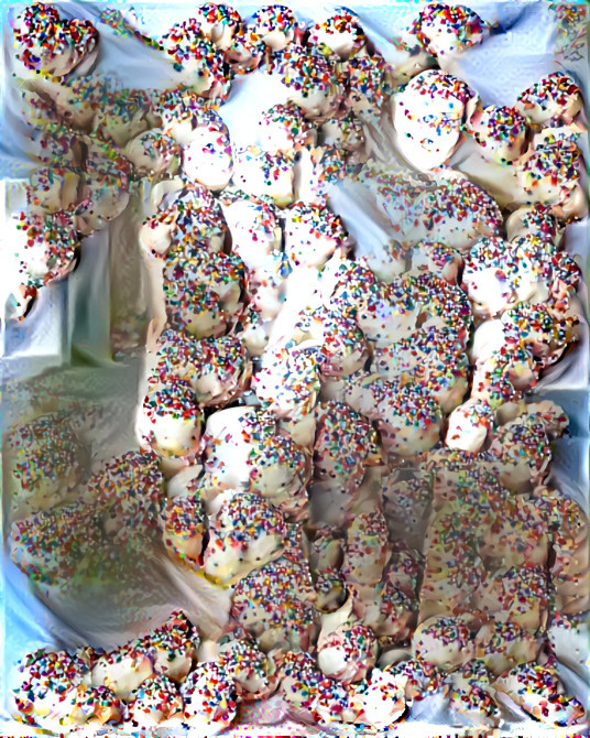 couple walks down the street, with sprinkles, 2