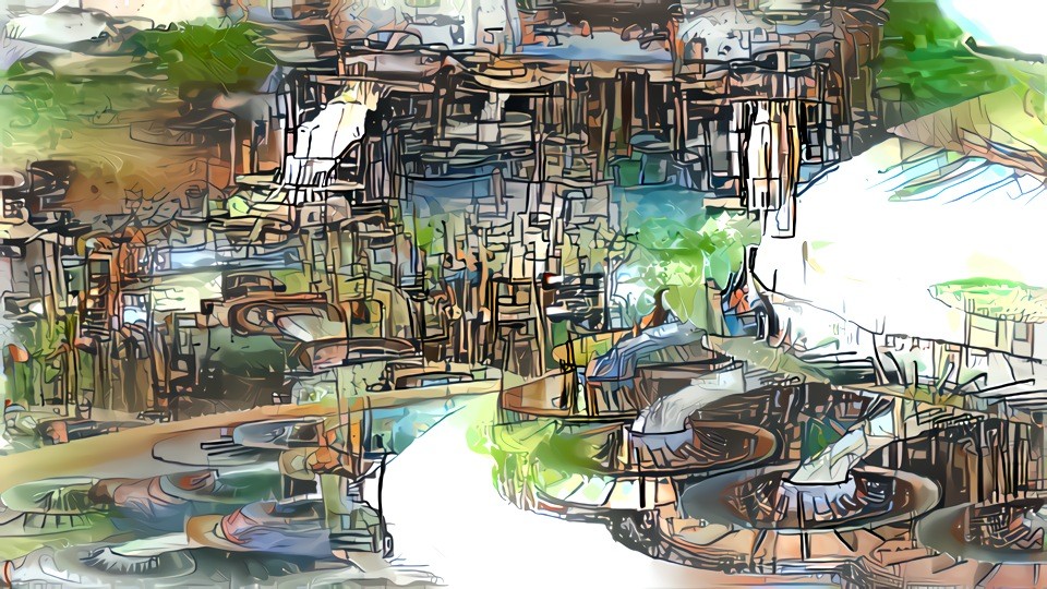 Fishermen's Village, inspired by my MB3D fractal.
