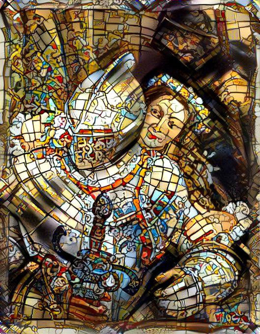 Pseudo stained-glass