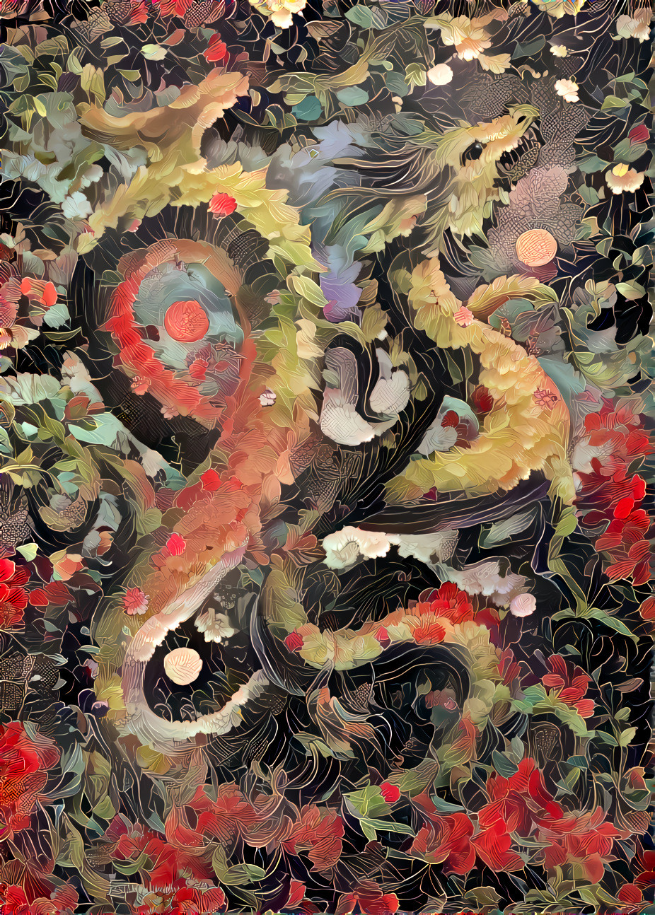 Japanese Floral Dragon