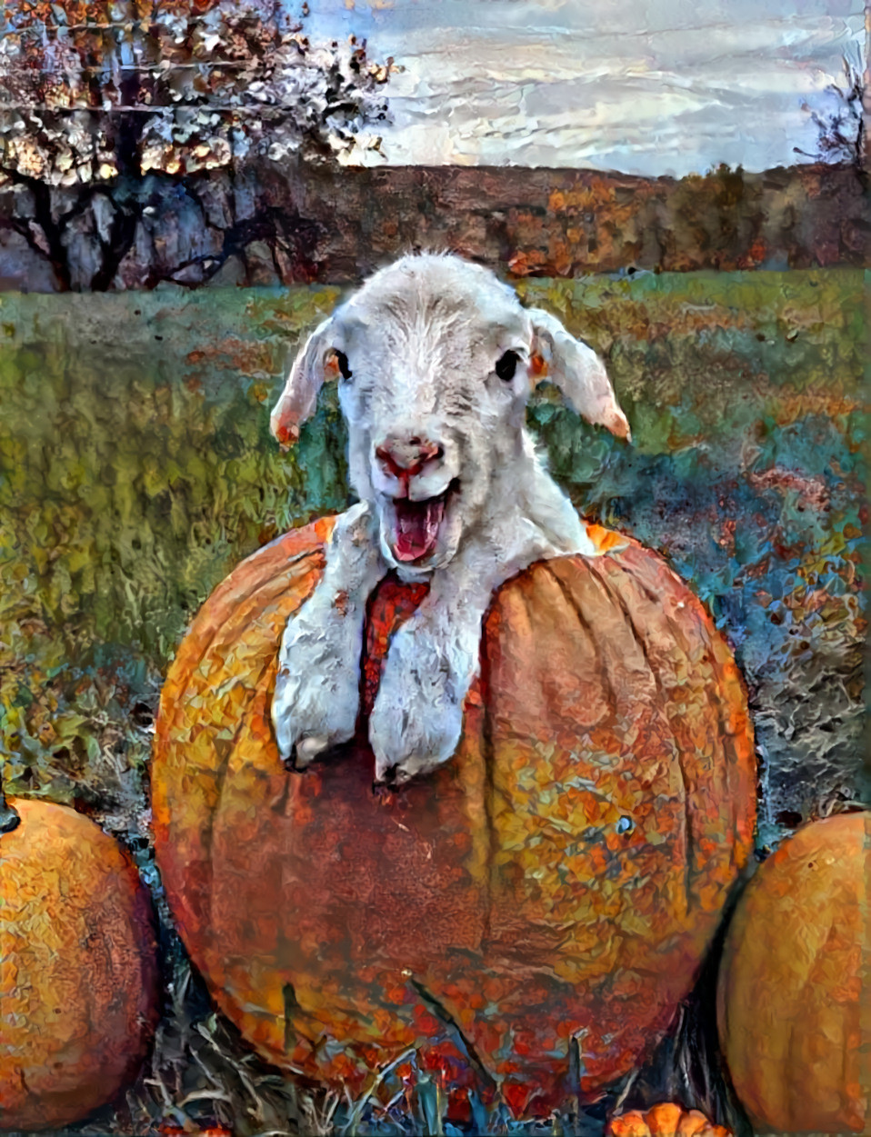 Pumpkin goat
