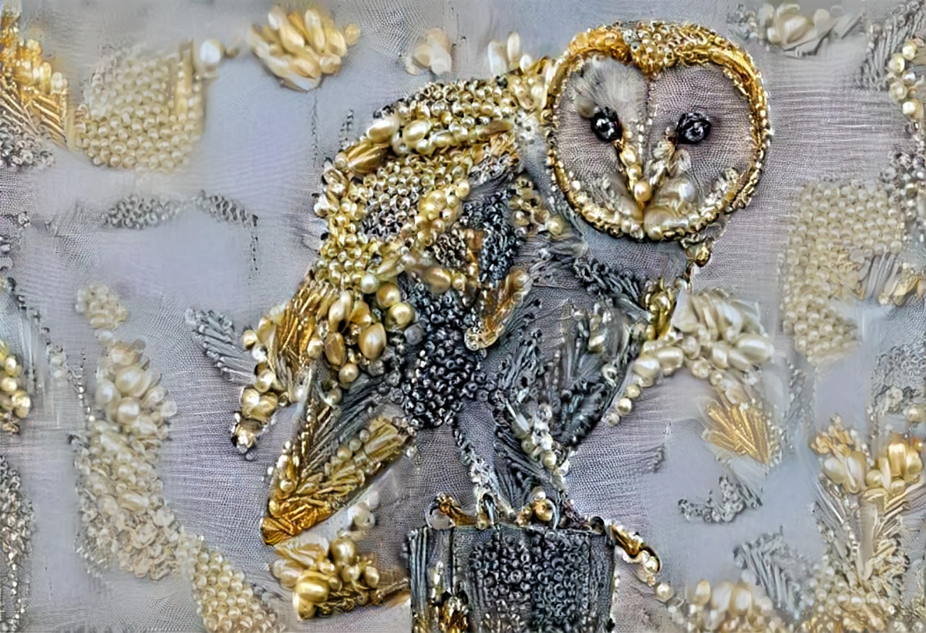 Embroidered Owl 