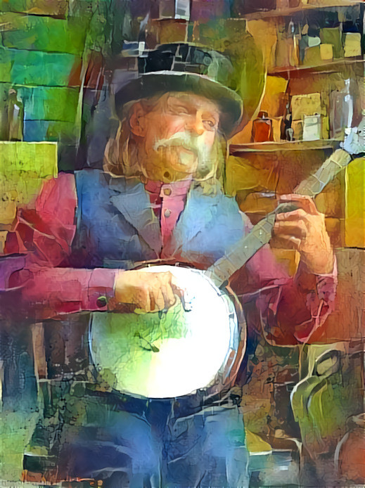 Banjo Man by artist Morgan Weistling