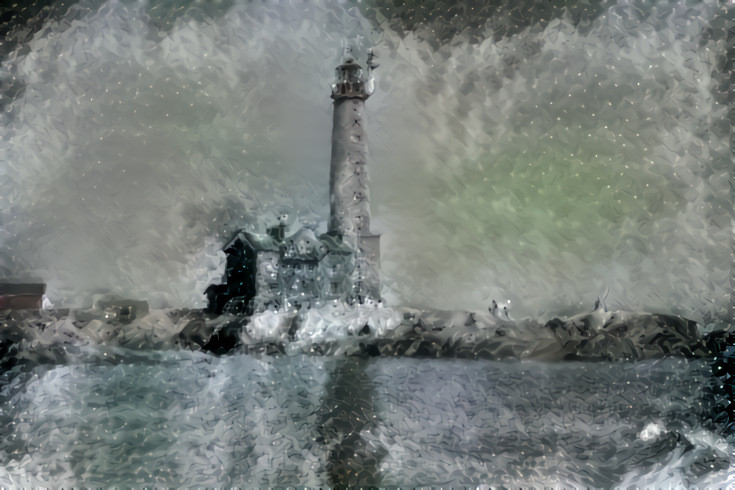 The wintry lighthouse