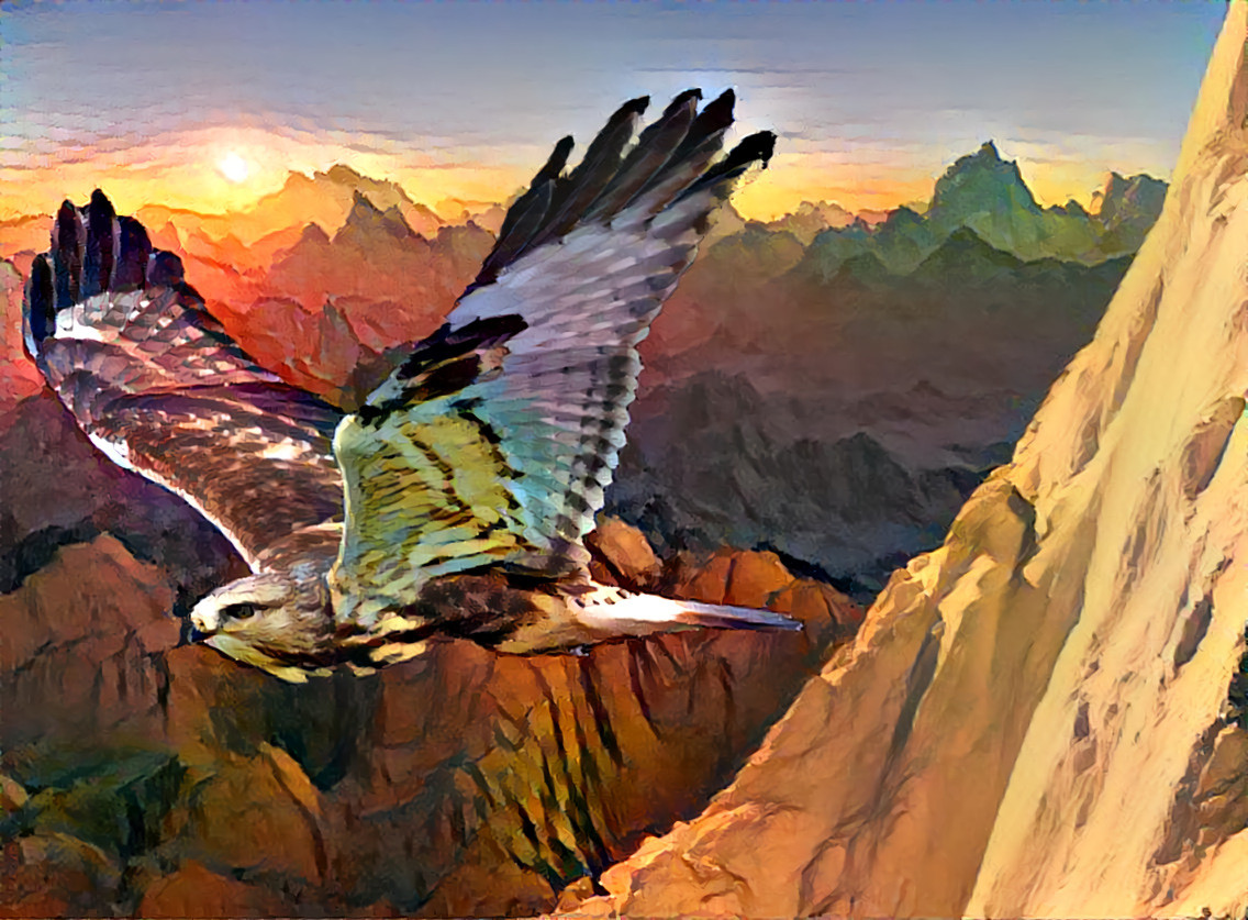 "Soaring in the Wind" ~ From my original composite image