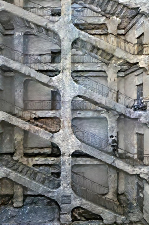 stairs retextured - grey stone