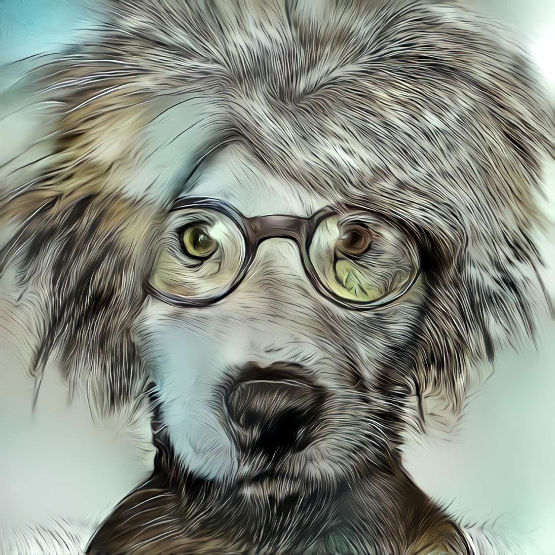 andy warhol dog ~ cat fur