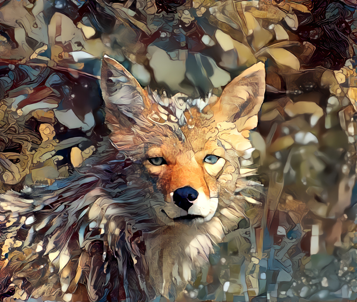 Coyote portrait - Size M