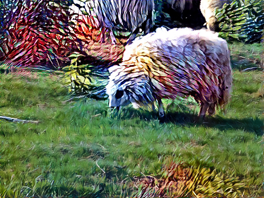 Lamb with big wool