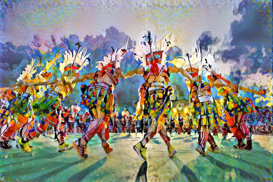 Celebrating harvest - Aboriginal dance, Hualian