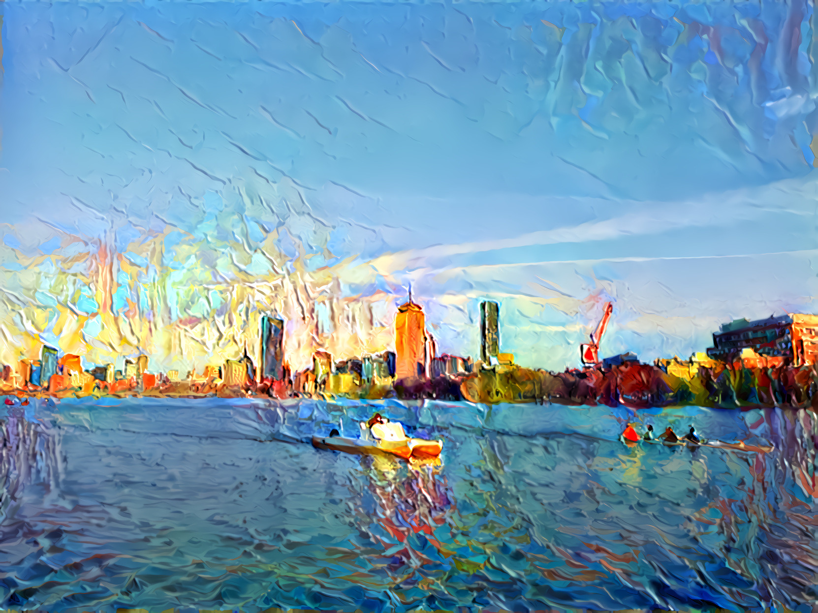 Boston River Skyline