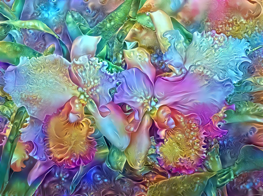 "Astral flowers" _ source: watercolor by Ross Barbera _ (190614)