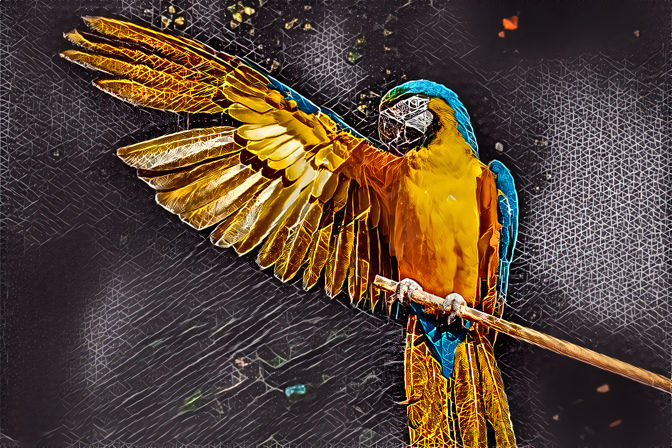 Parrot made of gold