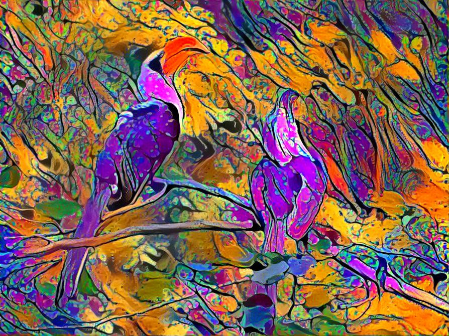Parrots in the Trees