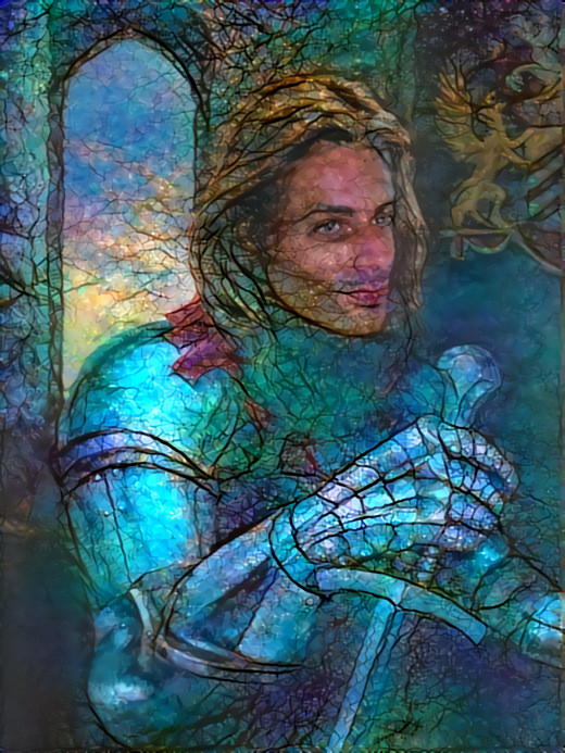 Max as medieval knight