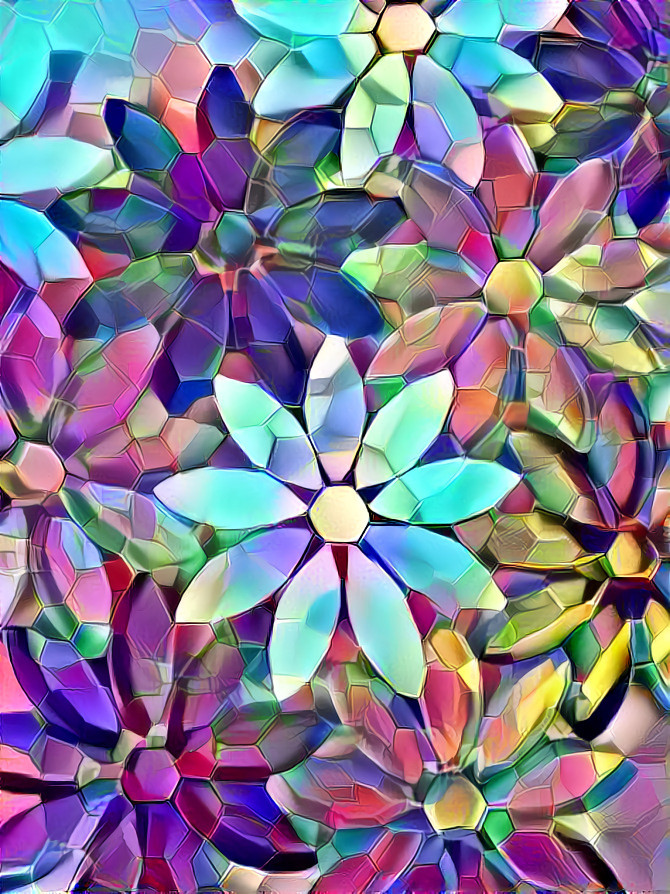Colorful Pinwheel Flowers